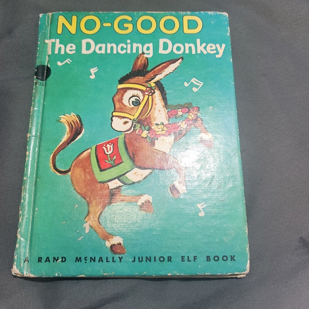 1944 No-Good Dancing Donkey Book Elf #653 Rand McNally Junior
